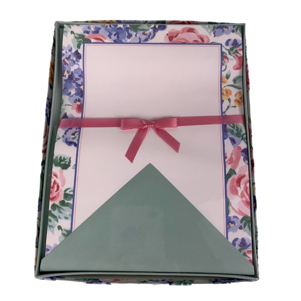 Vintage Creative Papers Coventry Rose Stationery Sealed Floral Gibson 18 Printed